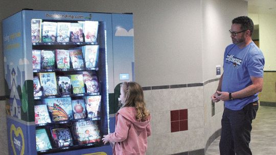 Atmos provides book vending machine