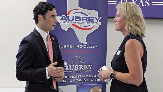 Gill speaks to Aubrey
