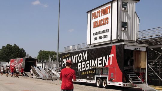 Phantom Regiment practices at Massey