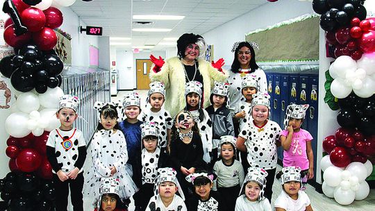 Puppies spotted at school