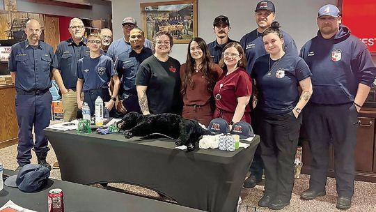 Tioga VFD training on animal response