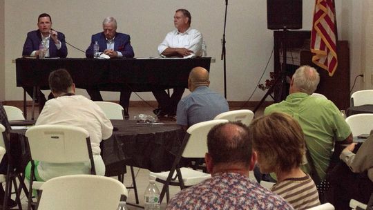 Town Hall chat draws crowd