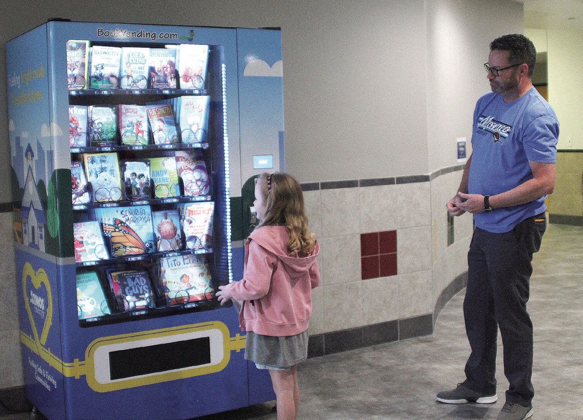 Atmos provides book vending machine Atmos provides book vending machine