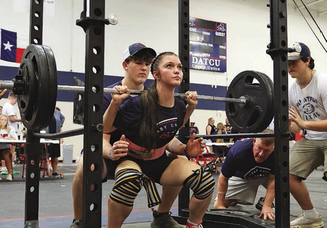 Aubrey dominates home powerlifting meet