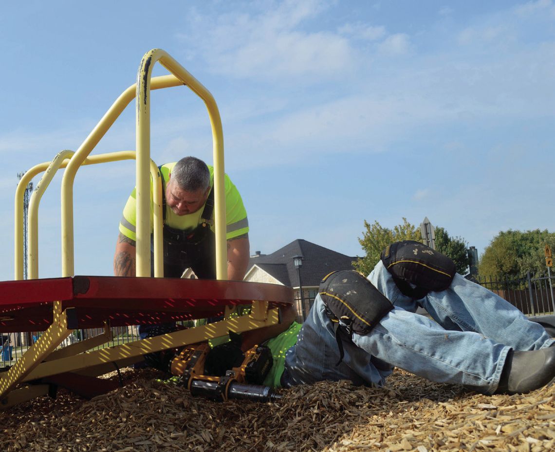 Aubrey parks staff keep city beautiful