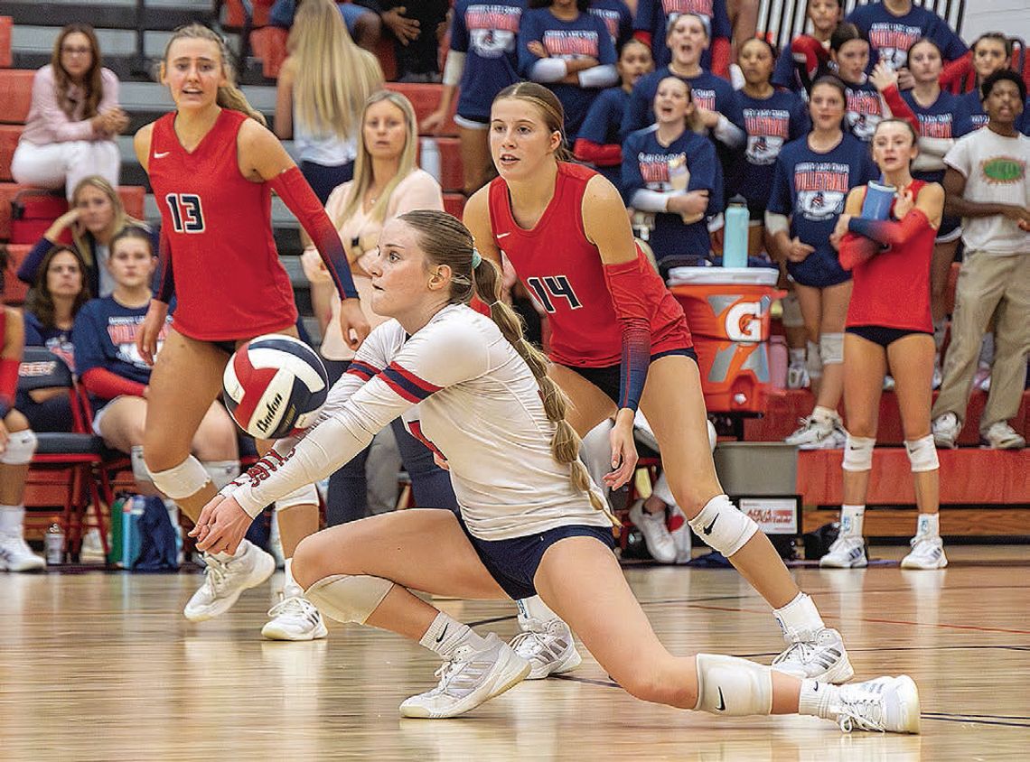 Aubrey volleyball keeps streak in air Aubrey volleyball keeps streak in air