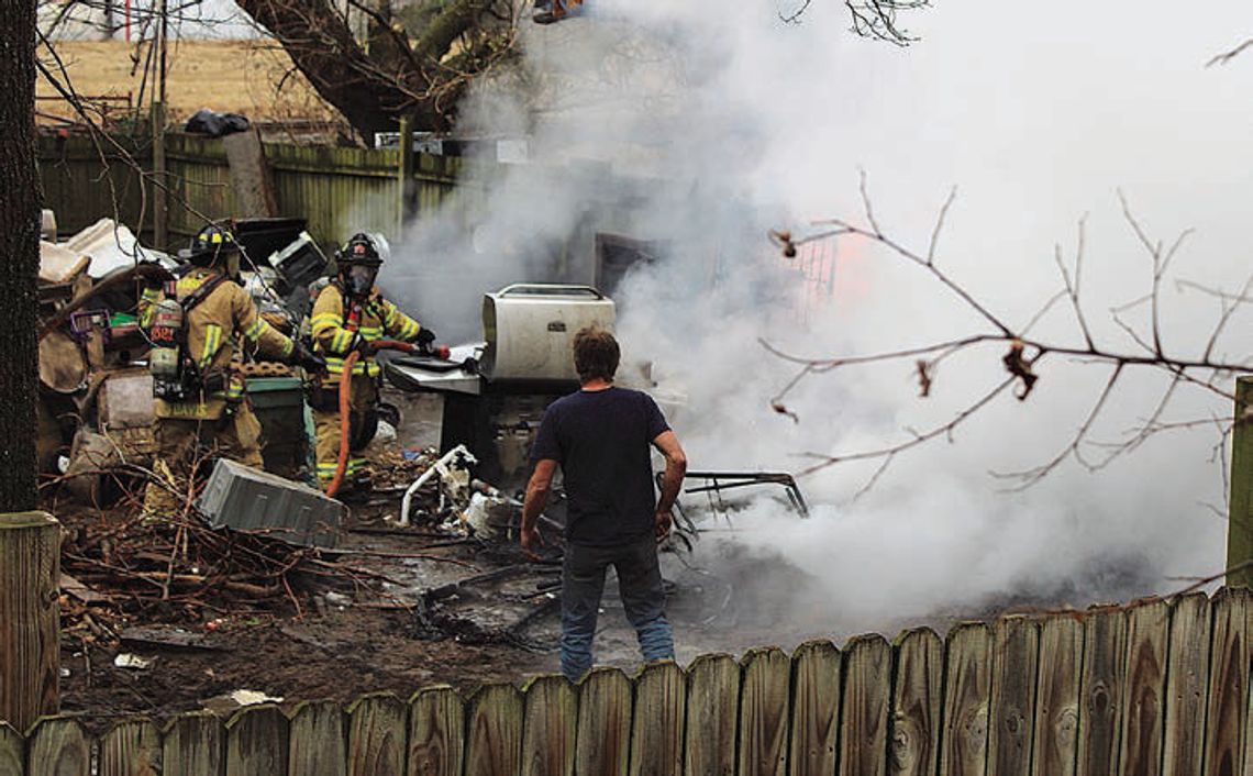 Fire claims shed but no injuries