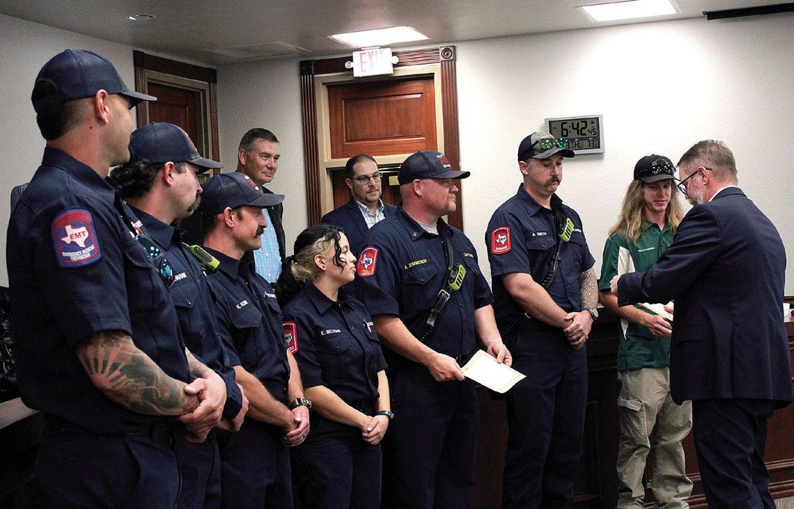 First responders recognized First responders recognized