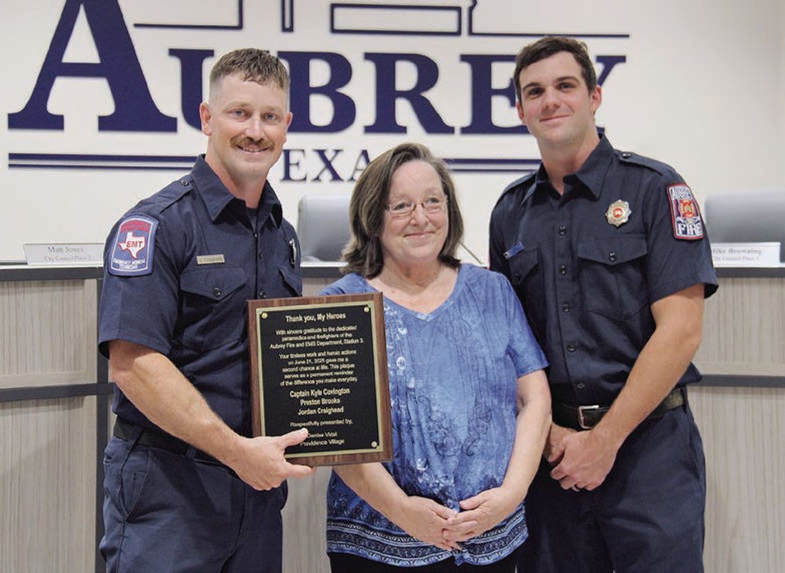 Heart attack survivor honors crew