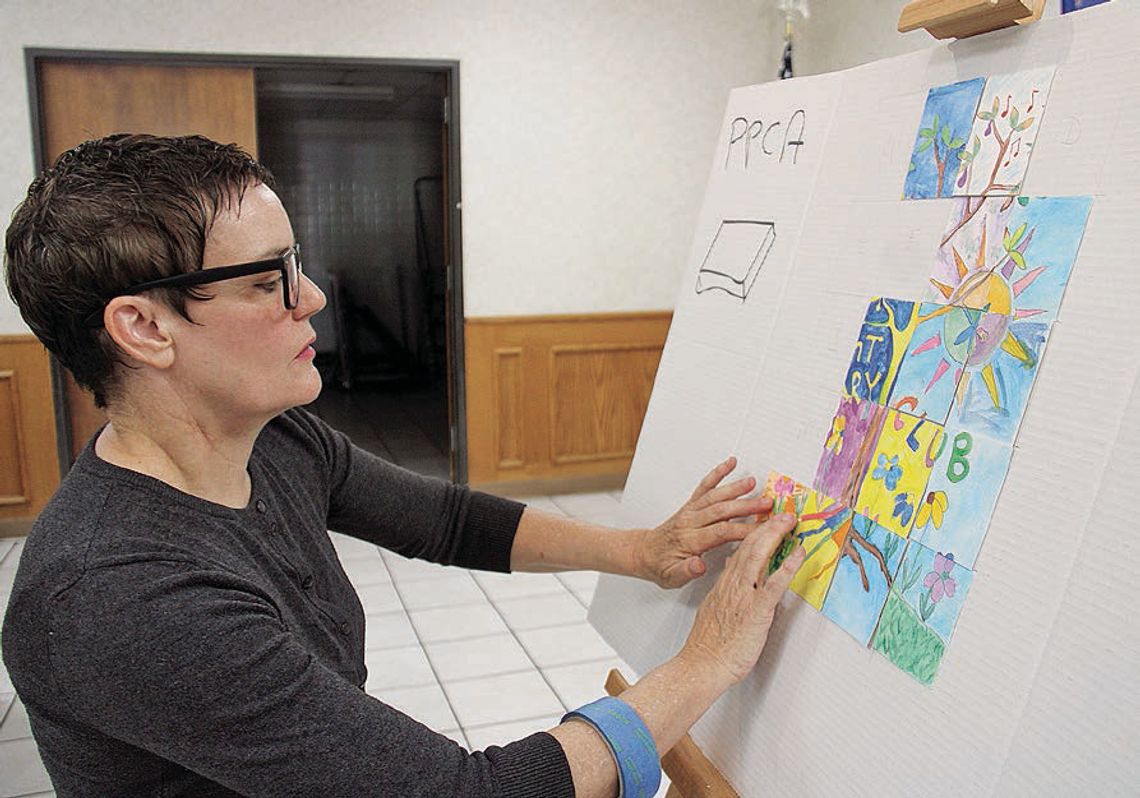 Rotary pieces together artistic expression