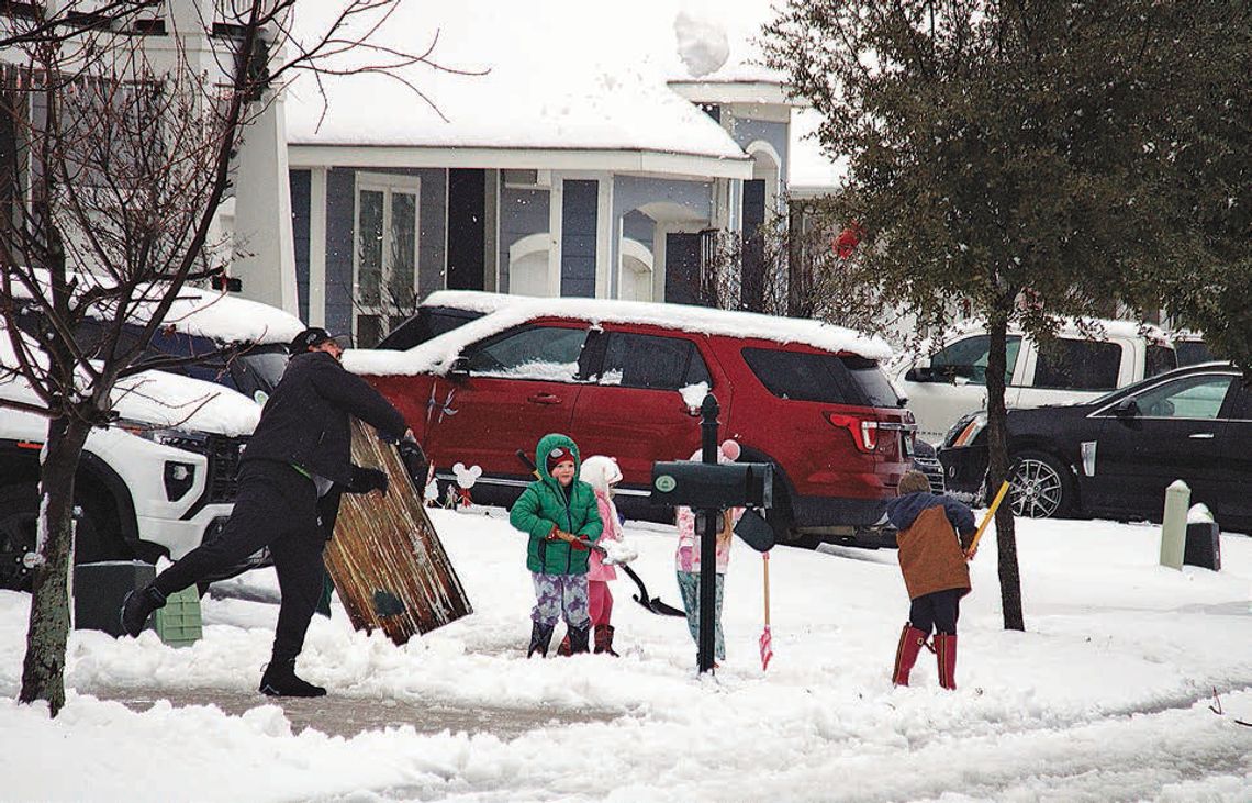 Throw the snow