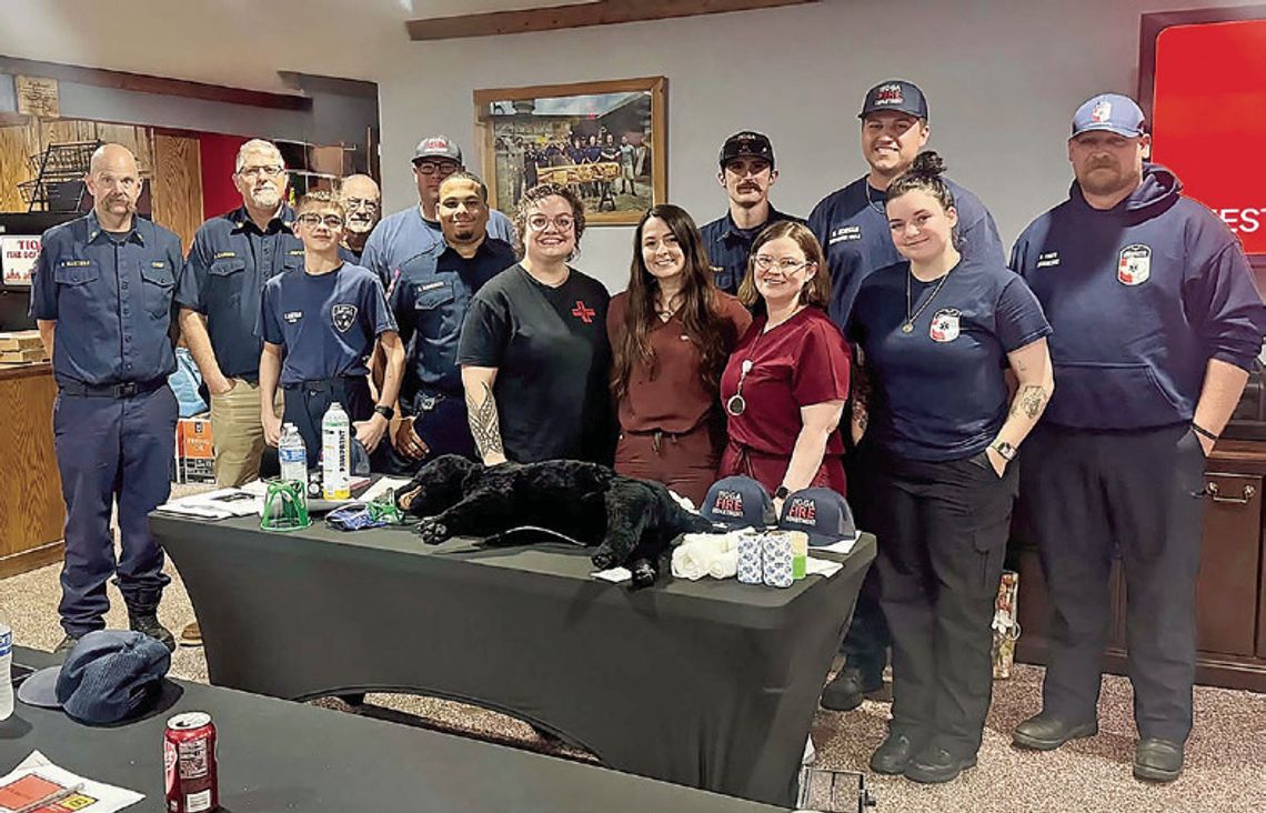 Tioga VFD training on animal response