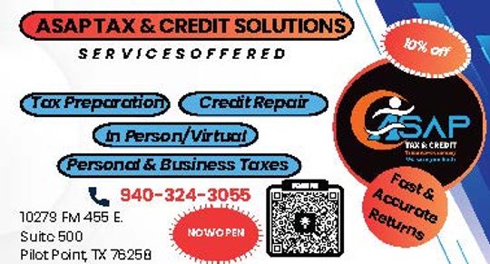 Asap Tax Credit and Solutions